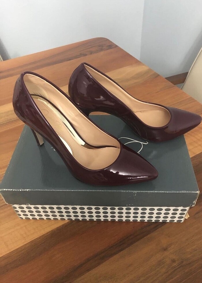 Bordo Rugan Stiletto - Görsel 2