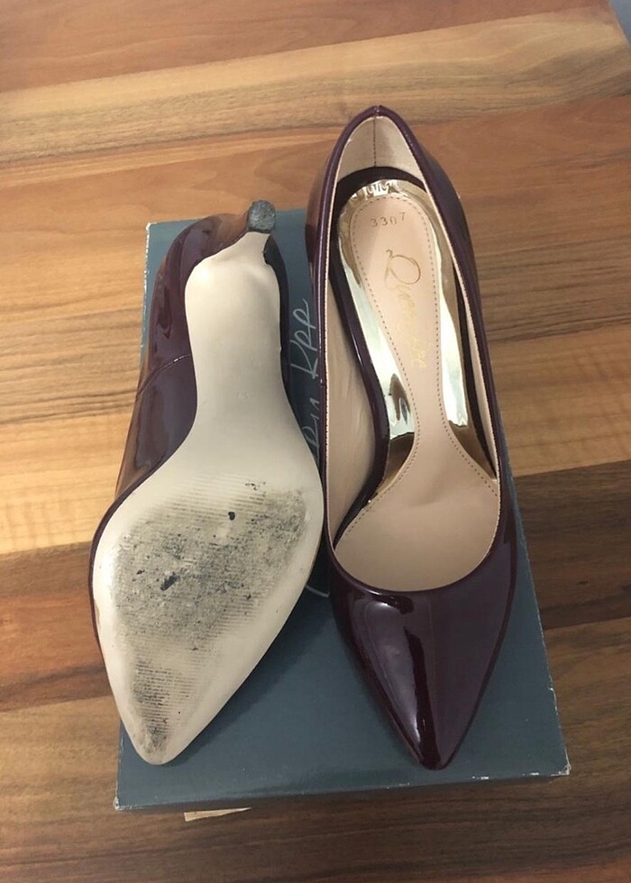 Bordo Rugan Stiletto - Görsel 4