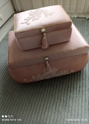 Pastel Pembe Makyaj Organizer Seti