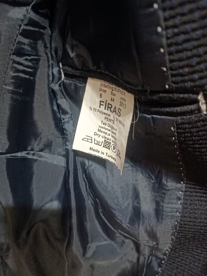 Düğmeli Siyah Erkek Takım Ceketi - Görsel 4