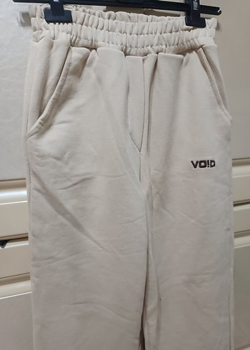 Bej Kadın Bol Kesim Pamuklu Eşofman - Görsel 2