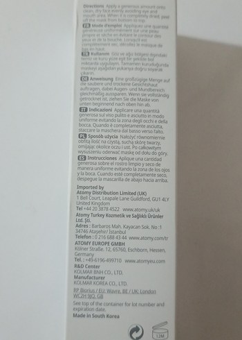 Atomy Peel-Off Maske 120 ml - Görsel 3