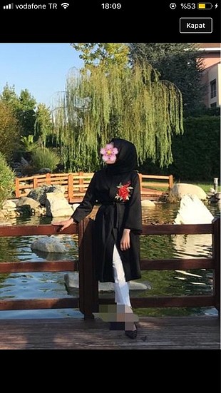 Kalın kumaş abaya