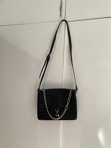 Stradivarius Stradivarius Croco Desenli Rugan Çanta