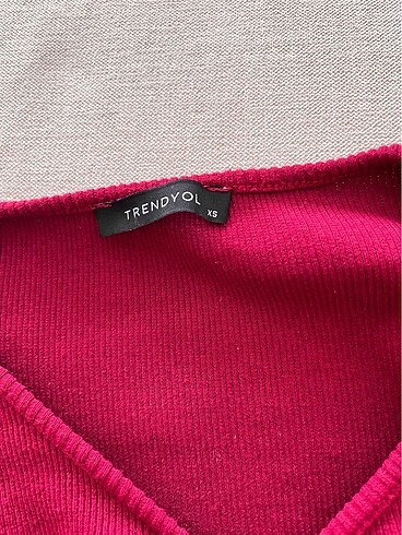 xs Beden bordo Renk Trendyol Halka Detay Fitilli Mini Elbise