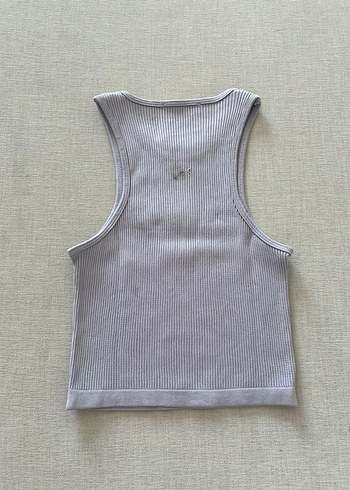 universal Beden Lila Halter Yaka Crop Atlet