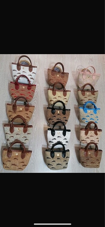 Longchamp Longchamp hasır çanta