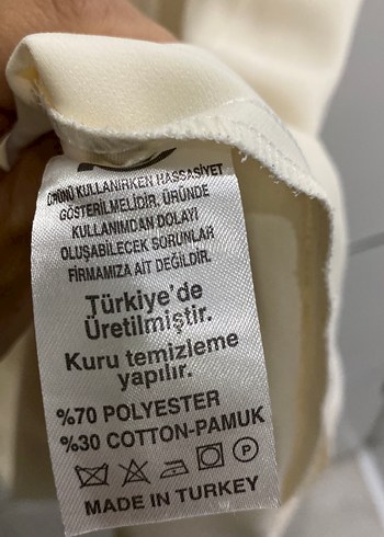 Uzun Kollu krem Kadın Tunik - Görsel 3