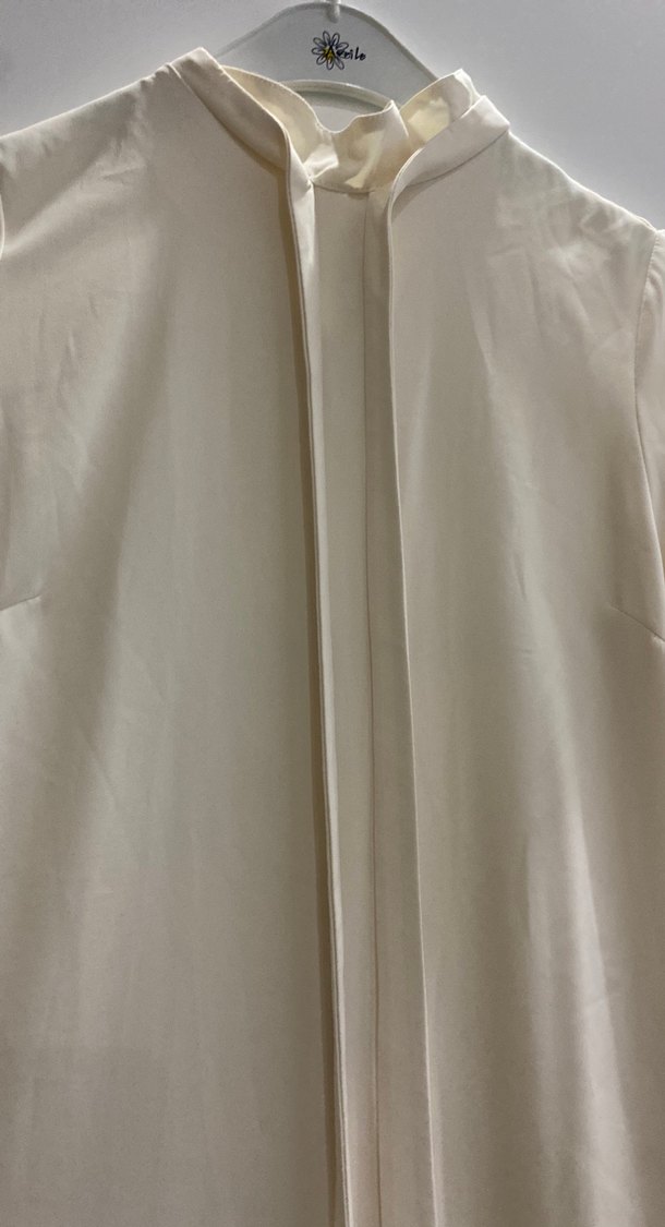 Uzun Kollu krem Kadın Tunik - Görsel 2