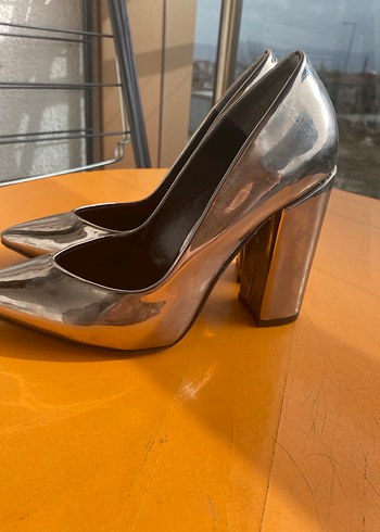 Park Moda Kadın Metalik Stiletto Topuklu Ayakkabı - Görsel 2