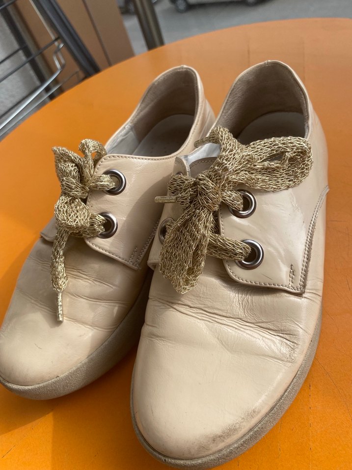 Bej Rugan Kadın Dolgu Topuklu Spor Ayakkabı - Görsel 2