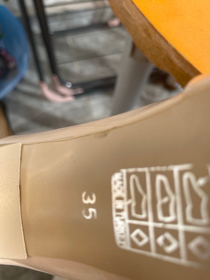 Bej Rugan Stiletto Topuklu Kadın Ayakkabı - Görsel 3