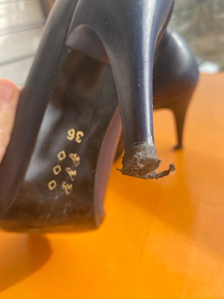 Lacivert  Stiletto Topuklu Kadın Ayakkabı - Görsel 3