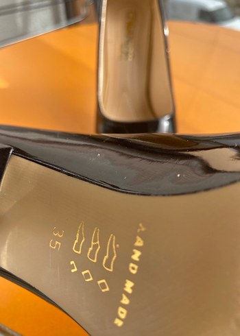 Klasik siyah stiletto temiz topuklu ayakkabı - Görsel 3