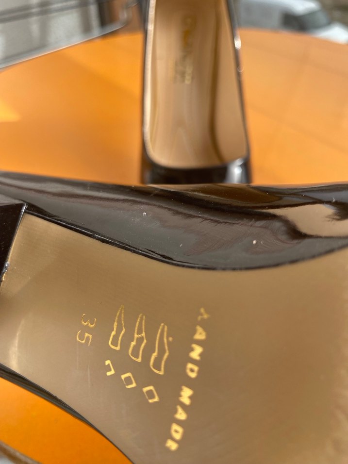 Klasik siyah stiletto temiz topuklu ayakkabı - Görsel 3