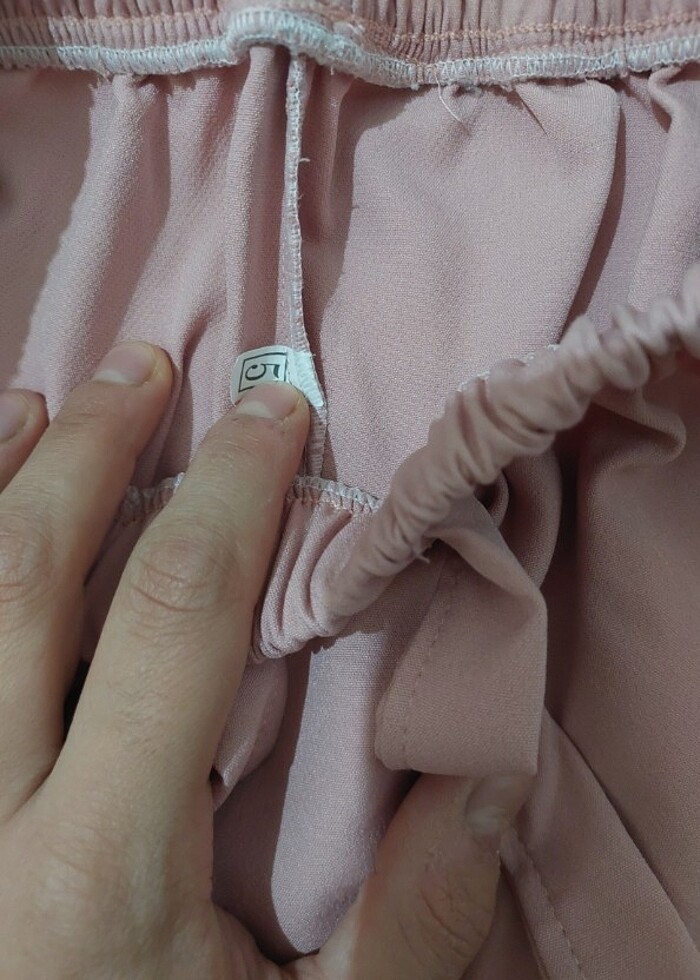 aerobin kumaş bol paça pantolon - Görsel 2