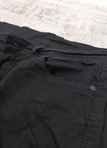 siyah İspanyol paça pantolon - Görsel 3