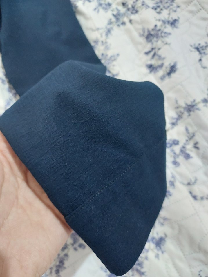 Lacivert Uzun Gömlek - Görsel 3