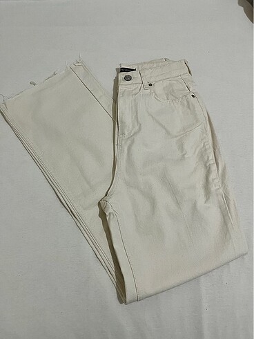 Trendyol & Milla Trendyolmilla ekru wide leg jean