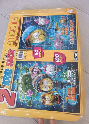 Sevimli Dostlar 6 Parçalı Renkli Çocuk Puzzle Seti - Görsel 2