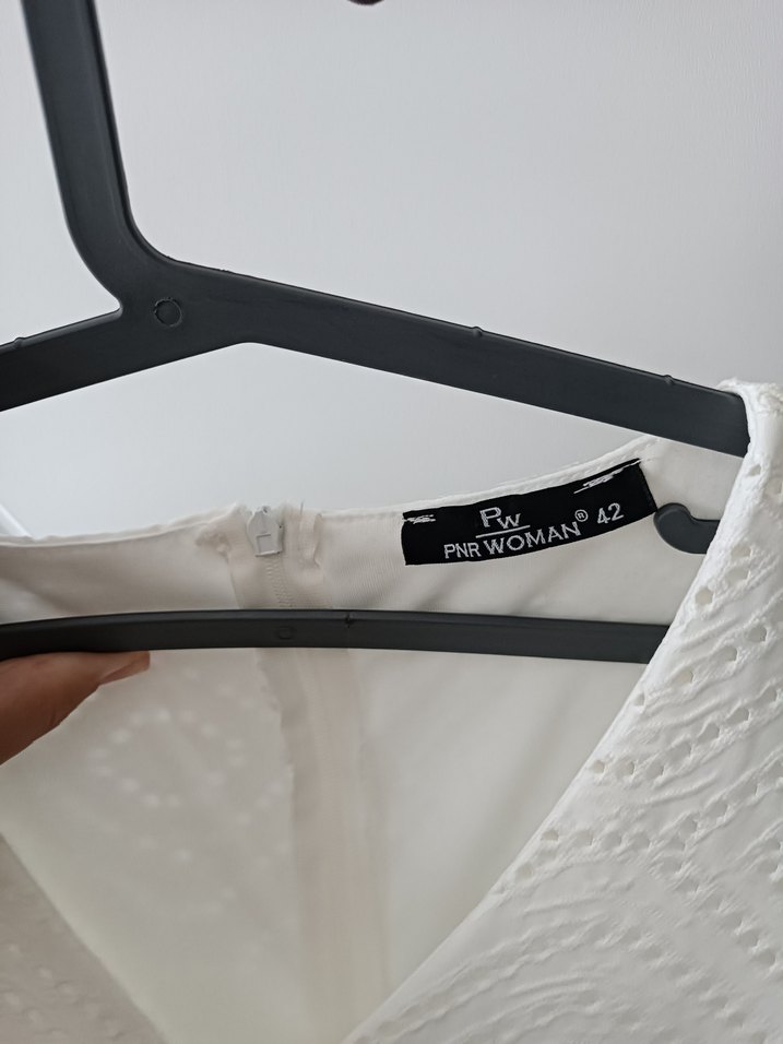 Dantel Detaylı V Yakalı Bohem elbise - Görsel 4