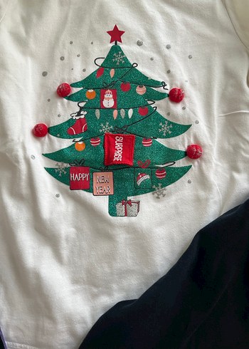 Kız Çocuk Triko Sweatshirt ve tayt - Görsel 2