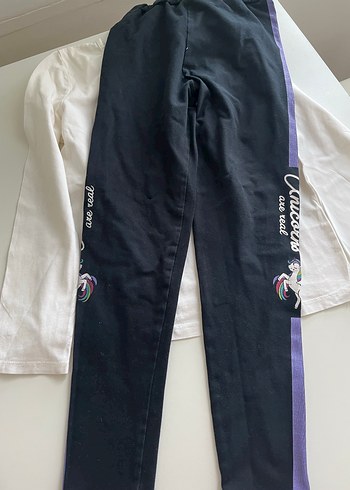 Kız Çocuk Triko Sweatshirt ve tayt - Görsel 5