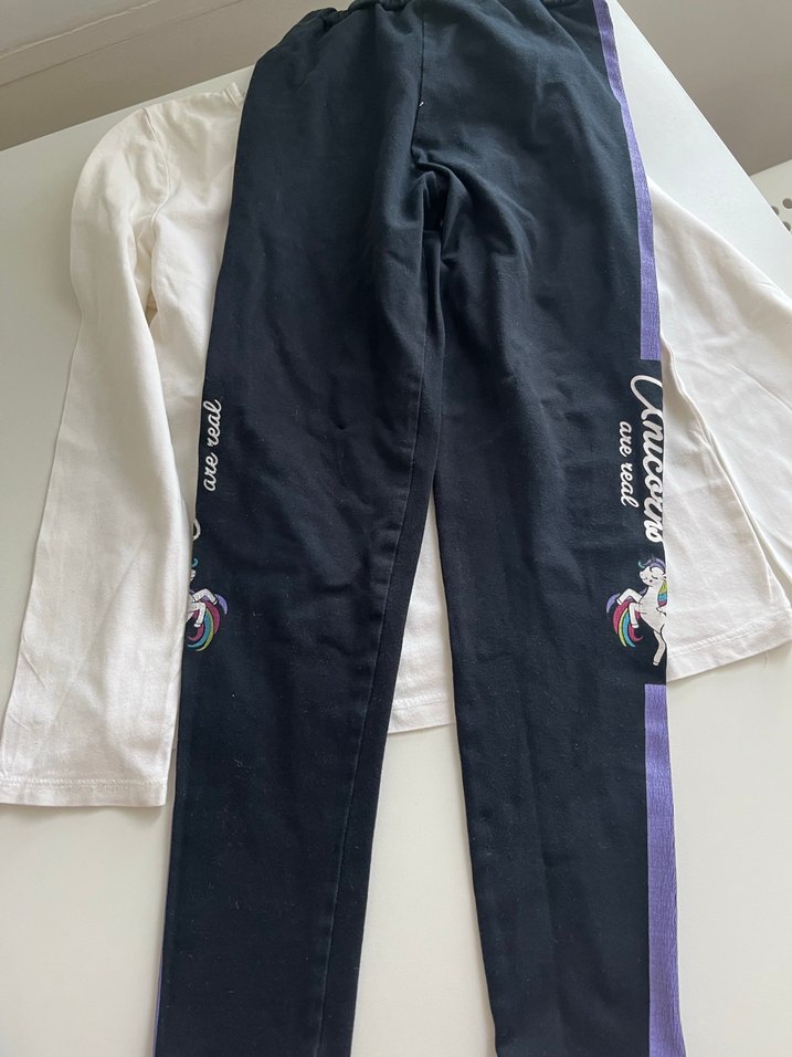 Kız Çocuk Triko Sweatshirt ve tayt - Görsel 5