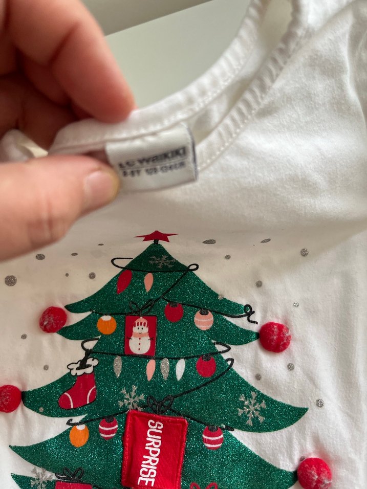 Kız Çocuk Triko Sweatshirt ve tayt - Görsel 3