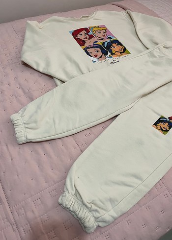 Kız Çocuk Baskılı Rahat Eşofman Takımı - Görsel 3