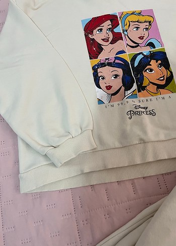 Kız Çocuk Baskılı Rahat Eşofman Takımı - Görsel 5