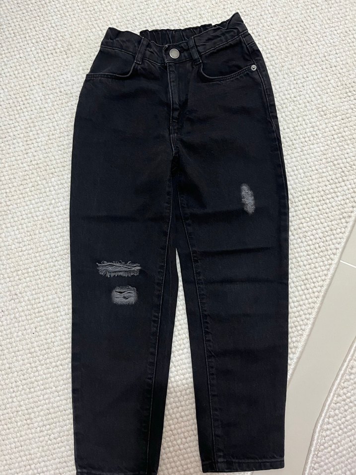 Kız Çocuk Beyaz Baskılı Örgü Kazak ve pantolon - Görsel 4