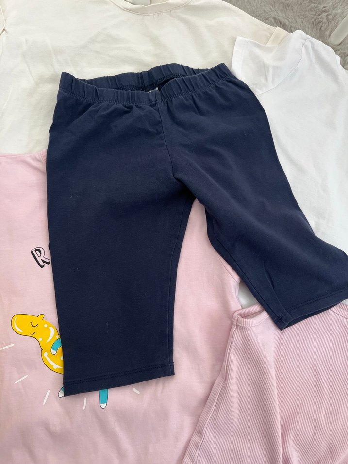 Pembe Baskılı Kız Tişörtü, Kısa Kollu, Pamuk - Görsel 4