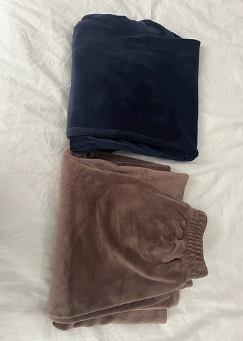 Kahverengi Süet Rahat Kesim Kadın Pantolon - Görsel 4