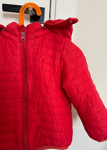 Kırmızı Fermuarlı Erkek Çocuk Mont - Görsel 2