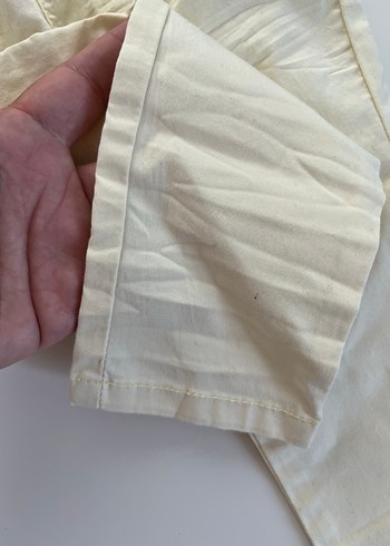 6-9 Ay Beden beyaz Renk Erkek Çocuk Askılı Tulum ve pantolon