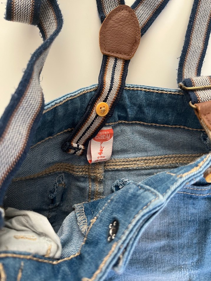 Erkek Çocuk Askılı Tulum ve pantolon - Görsel 3