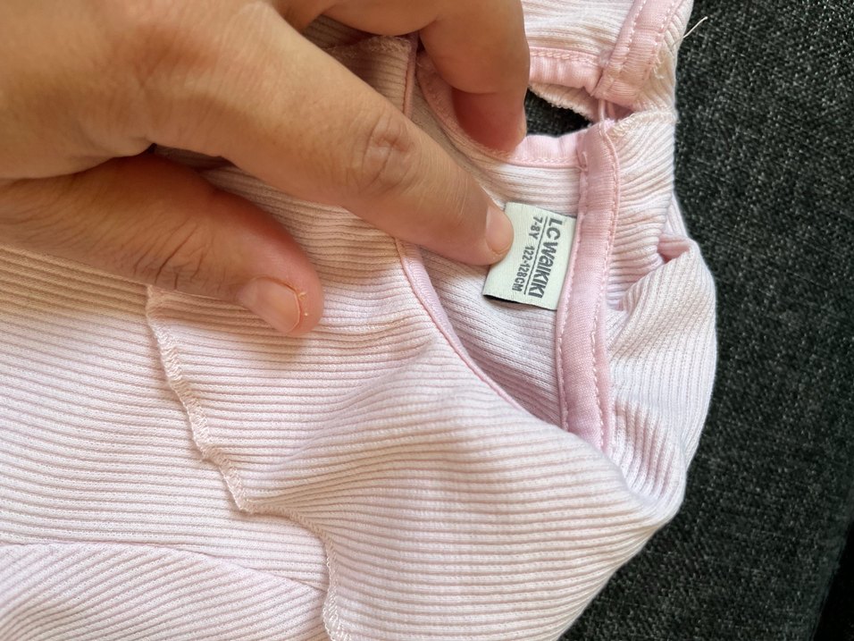 Pembe Fırfırlı Kız Çocuk alt üst - Görsel 4