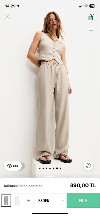 Pull&Bear Keten Pantolon
