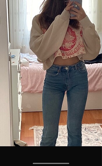 Pull and Bear pb ispanyol paça jean