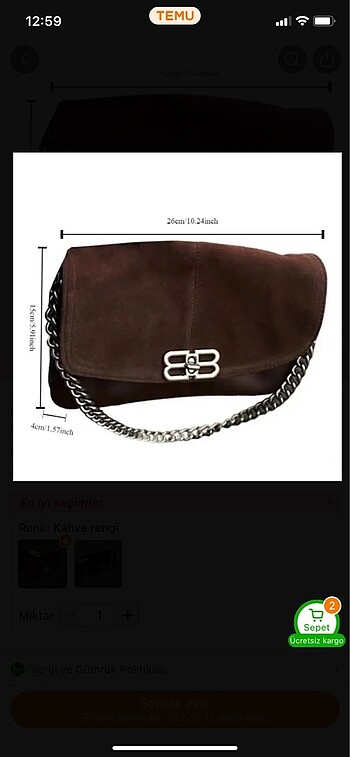 Beden Balenciaga model çanta