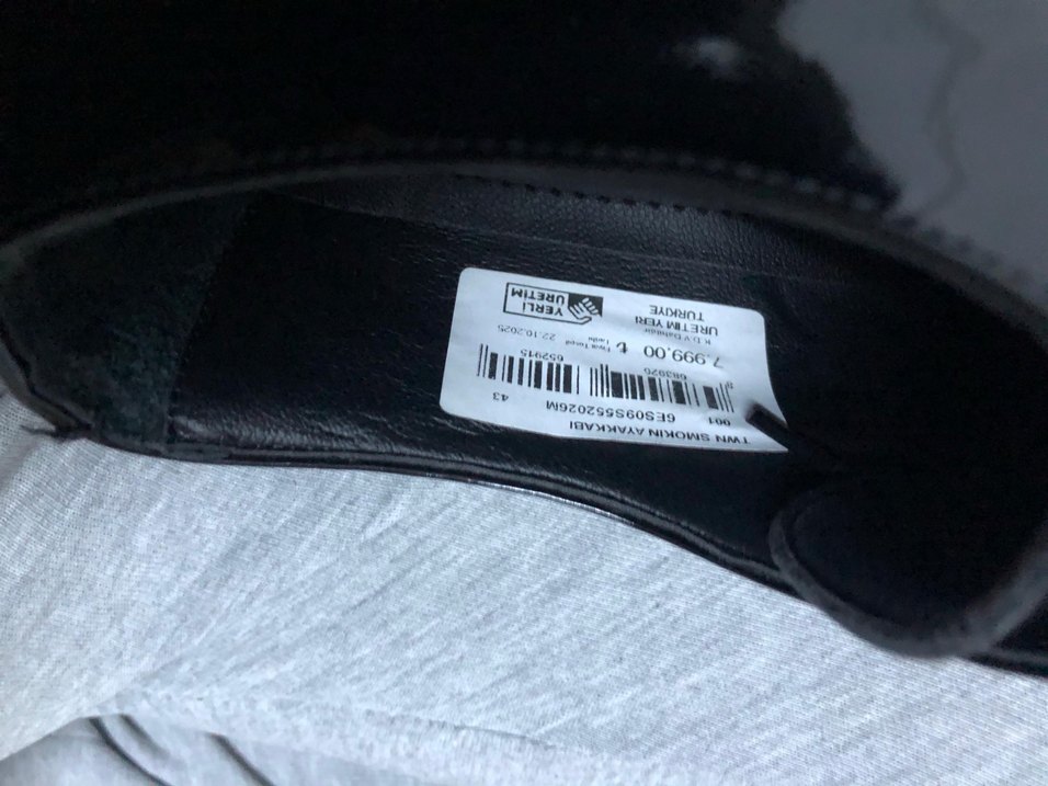 Erkek Siyah smokin ayakkabısı - Görsel 3