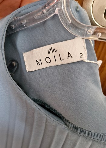 Gri Pileli Uzun Kollu Kadın Bluz - Görsel 4