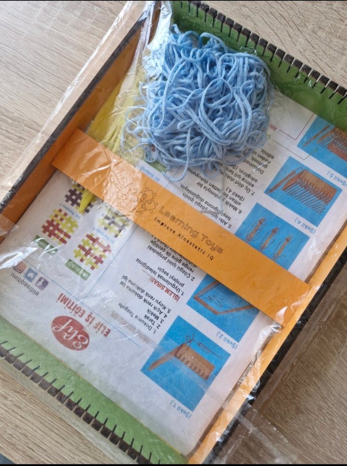 Renkli Örgü Sepeti ve Saklama Çantası - Görsel 2