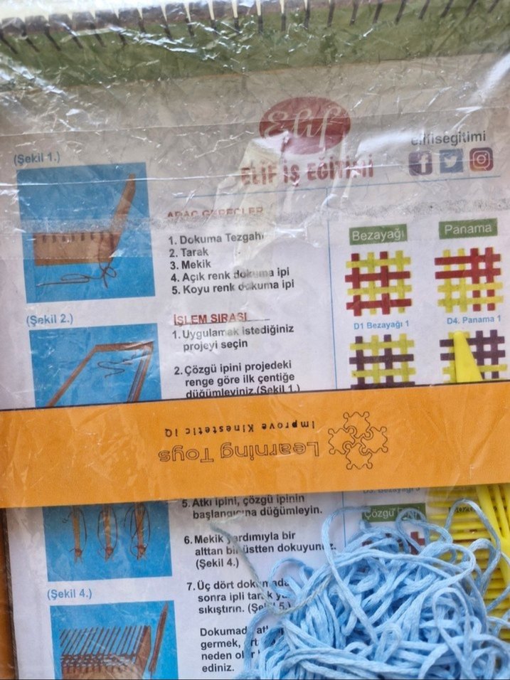 Renkli Örgü Sepeti ve Saklama Çantası - Görsel 3