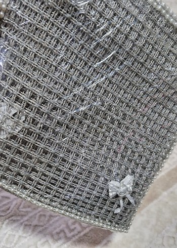 Gri Nakışlı Peçete - Görsel 2