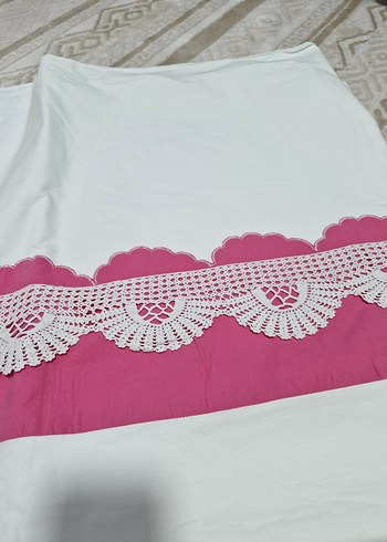 Pembe Nakışlı Nevresim Takımı - Görsel 3