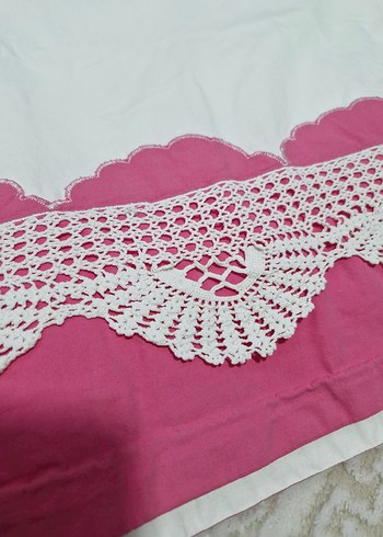 Pembe Nakışlı Nevresim Takımı - Görsel 2