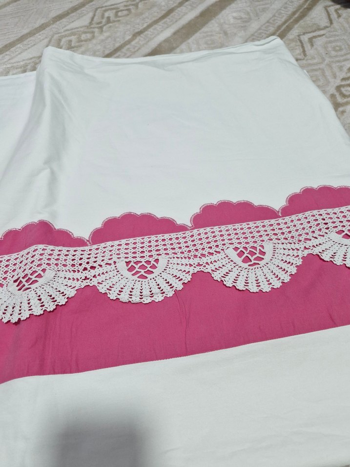 Pembe Nakışlı Nevresim Takımı - Görsel 3