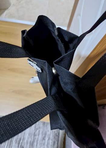 Fermuarlı Siyah Minimalist Kadın ya da çocuk Çantası - Görsel 3